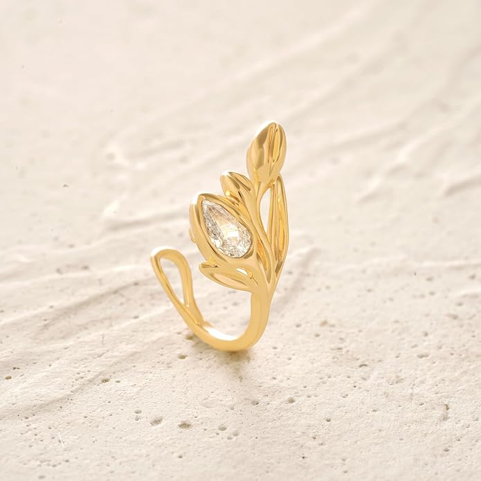 MYEARS Women Ear Cuff Earring Gold Non Pierced Ear Cartilage Clip on Wrap Hoop 14K Gold Filled Tiny Boho Beach Simple Minimalist Delicate Handmade Hypoallergenic Jewelry Gift-Sold as Single/Pair