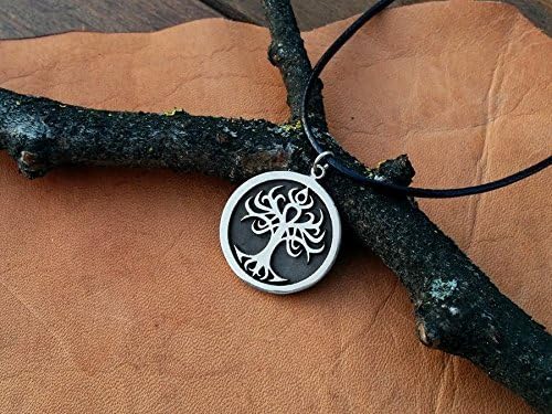 Baldur Jewelry - Handcrafted Yggdrasil Viking Norse World Tree of Life Pendant Necklace Amulet Jewelry | 925 Sterling-Silver Tree of Life Necklace | Viking Gifts |Jewelry for Men Women