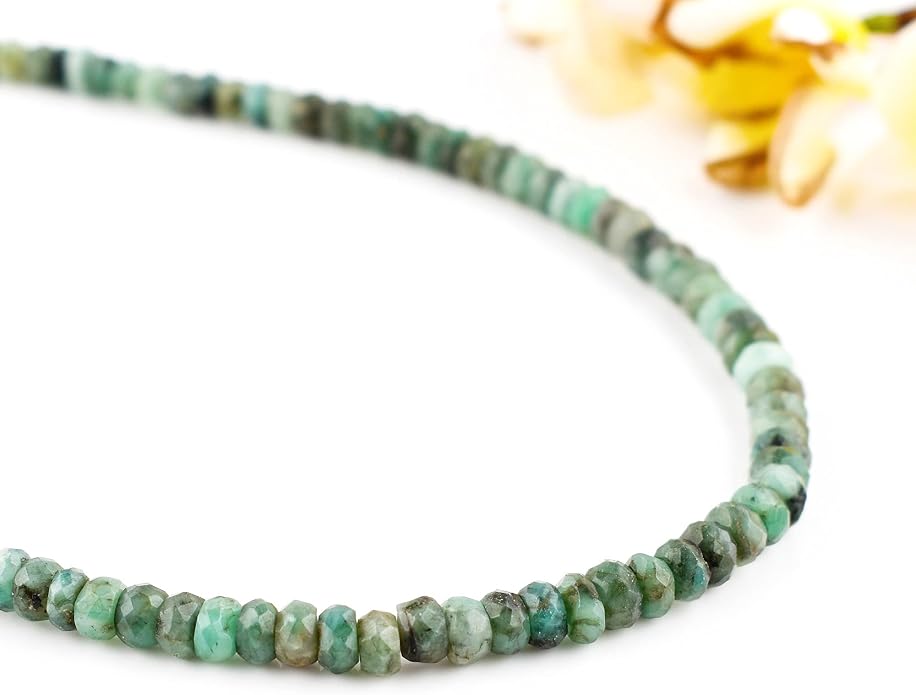 Natural Gemstone Dainty Pendant Necklace for Women Handmade Crystal Jewelry 925 Sterling Silver 18 Inch Chain Healing Chakra Christmas Birthday Gift for Her