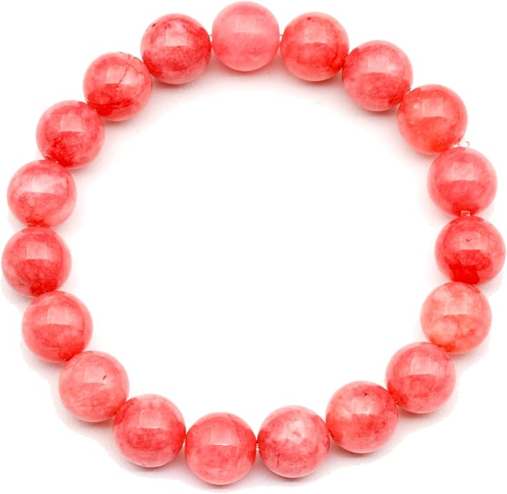 Natural Gemstone Beaded Stretch Bracelet for Men & Women | Handmade 8mm Stone Jewelry | Zodiac Chakra Elastic Bracelet | Meaningful Gift Collection