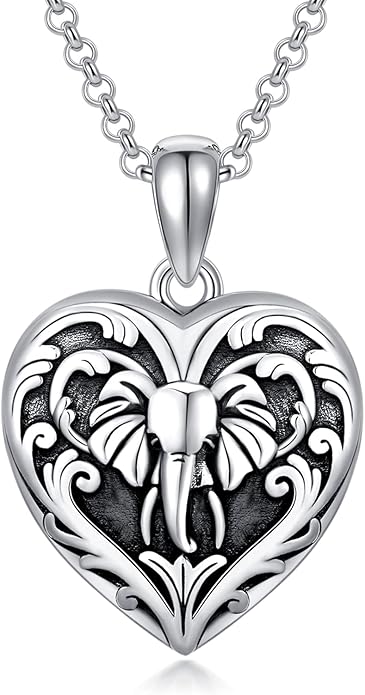 SOULMEET Personalized Silver Locket Necklace That Holds Pictures Photo Keep Someone Near to You, Memorial Custom Lockets Necklaces Letters Engraving for His Her