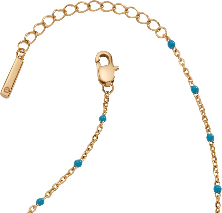 Alex and Ani Enameled Chain Coin Station Anklet