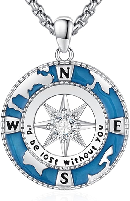 Thors Hammer Necklace/Viking Tree of Life/Valknut/Vegvisir/Triskelion/Sword/Spear Point Arrowhead/Urn Necklace for Ashes/Compass Necklace 925 Sterling Silver Amulet Jewelry for Men Women