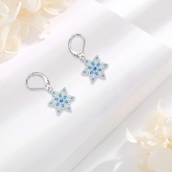 Tree of Life/Cat/Turtle/Butterfly/Flower/Celtic/Turquoise/Moonstone Dangle Earrings for Women Sterling Silver Cute Animals Drop Earrings Jewelry Gifts