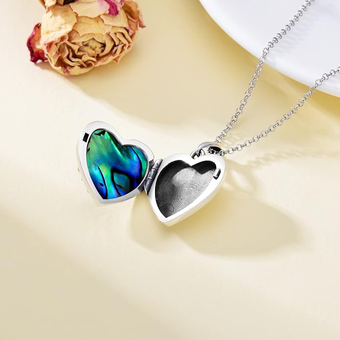 SOULMEET Personalized Butterfly Locket Necklace That Holds Up to 2 Pictures, Memorial Insects Silver Butterfly Photo Locket Custom Any Photo Healing Gift