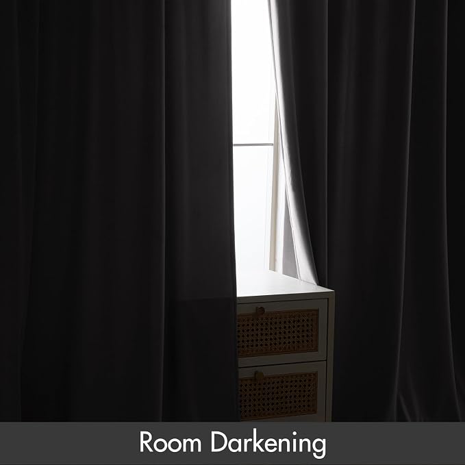 MIULEE Silver Grey Blackout Velvet Curtains Drapes 108 Inch Long 52"x108" | Luxurious Bedroom Living Room Decor, Room Darkening, Thermal Insulated, Rod Pocket Design, Super Soft Fabric, Extra Long