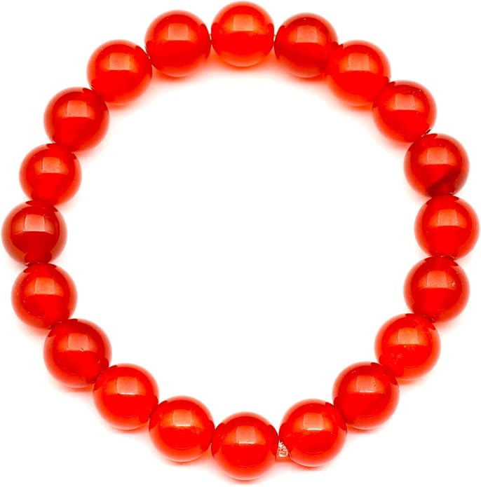Natural Gemstone Beaded Stretch Bracelet for Men & Women | Handmade 8mm Stone Jewelry | Zodiac Chakra Elastic Bracelet | Meaningful Gift Collection