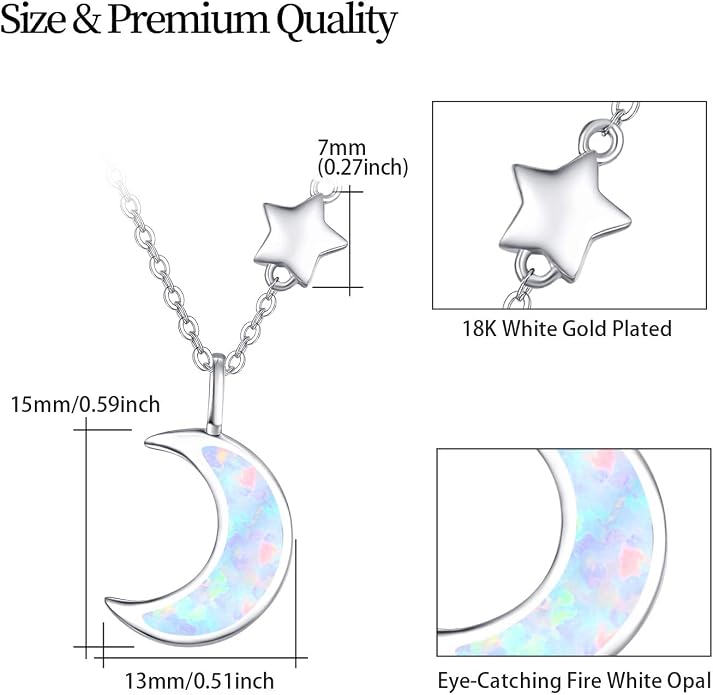 Cuoka 925 Sterling Silver Heart Necklace I Love You to The Moon and Back Pendant Sun Star Moon Necklace Jewelry for Women with Gifts Box