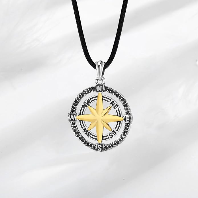 INFUSEU Mythology Pendant Necklaces for Men, Viking Norse Mjolnir Egyptian Anubis Ankh, 22-24 Inch Chain