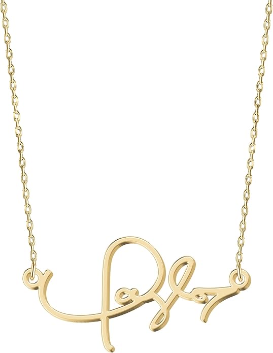 Personalized Actual Handwriting Necklace - Memorial Keepsake Jewelry, Custom Name or Signature, 925 Sterling Silver/ Stainless Steel, Gift for Mom, Wife, Daughter on Mother's Day, Anniversary, Birthday