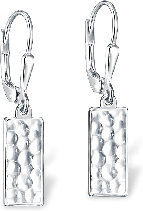 LeCalla 925 Sterling Silver Leverback Drop Earrings | Lightweight Italian Teardrop Dangle Earring for Women