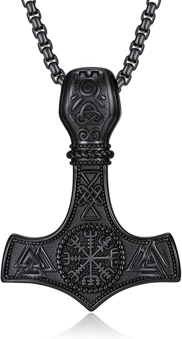 Viking Necklace for Men 925 Sterling Silver Viking Norse Pagan Jewelry Gifts for Women