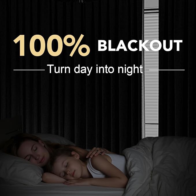 H.VERSAILTEX Blackout Curtains Linen Curtains 120 inches Long 100% Black Out Curtains for Bedroom Windows, Textured Linen Look Draperies Grommet with White Liner, 2 Panels, Ivory