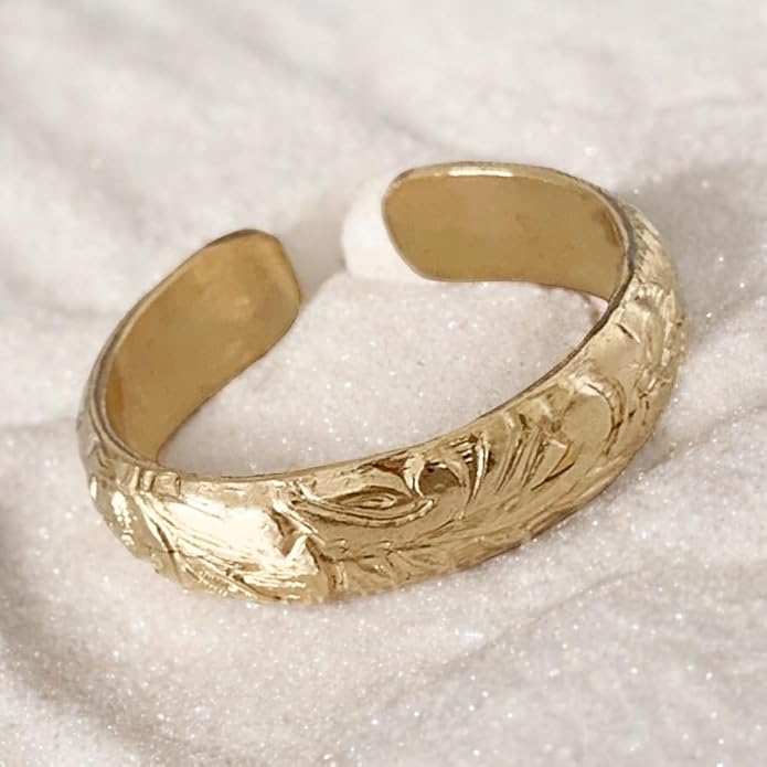 Toe Ring | The Coastline | 14K Gold Filled or Sterling Silver Adjustable Toe Ring | Attire for Your Toes | Toe Rings for Women | Unique Quality Foot Jewelry