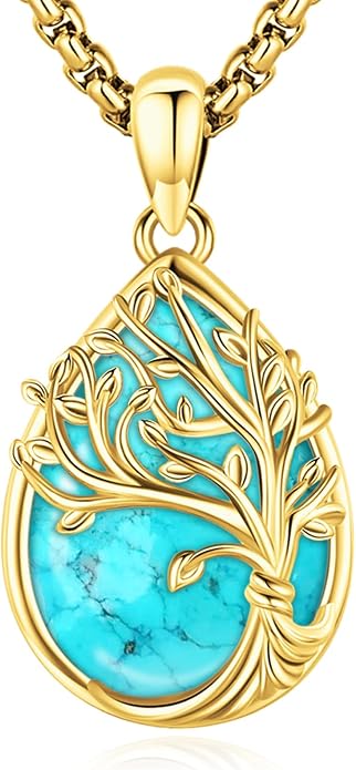 Tree of Life Necklace Sterling Silver Crystal Abalone Shell Tree Pendant with Heart Family Tree Jewelry for Women Mother's Day Gifts