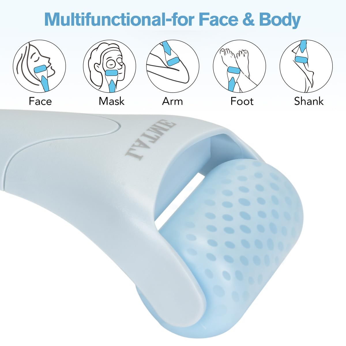 Ice Roller for Face Eyes,Womens Gifts,Face Massager Roller Puffiness Migraine Pain Relief and Minor Injury (Smoggy Blue)