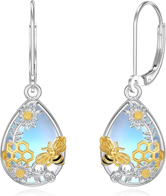 Seiyang Dangle Earrings 925 Sterling Silver Animal/American Flag/Turquoise Dangle Drop Earrings Jewelry Gifts for Women