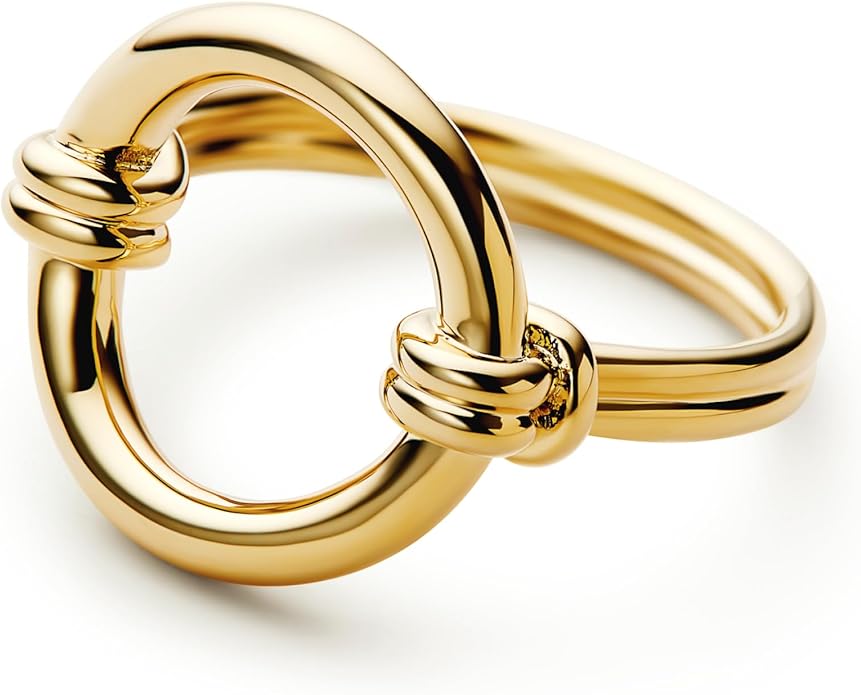 Ana Luisa Gold Rings for Women - 14K Gold Plated Rings for Women Non Tarnish - Trendy Stacking Ring for Daily Wear - Twisted, Heart, Eternity Ring Styles - Hypoallergenic & Water-Resistant Jewelry