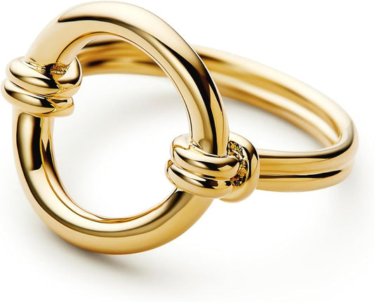 Ana Luisa Gold Rings for Women - 14K Gold Plated Rings for Women Non Tarnish - Trendy Stacking Ring for Daily Wear - Twisted, Heart, Eternity Ring Styles - Hypoallergenic & Water-Resistant Jewelry