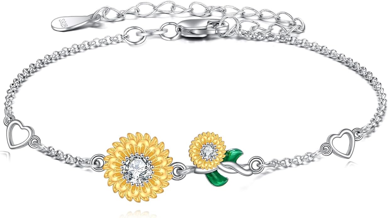 AOBOCO 925 Sterling Silver Anklet for Women Crystal Butterfly Dragonfly Evil Eye Ankle Bracelet Ankle Summer Beach Jewelry Gifts