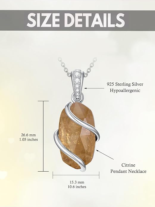 HPQQ Necklace for Women 925 Sterling Silver Dainty Gemstone Pendant Fine Jewelry Birthday Mothers Day Gifts for Mom Wife Her