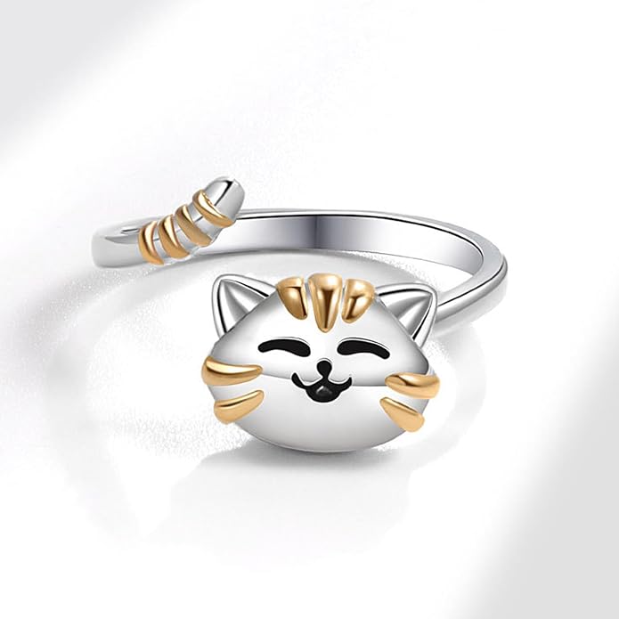 925 Sterling Silver Ring Minimalist Adjustable Rings Band Handmade Rings for Women Girls