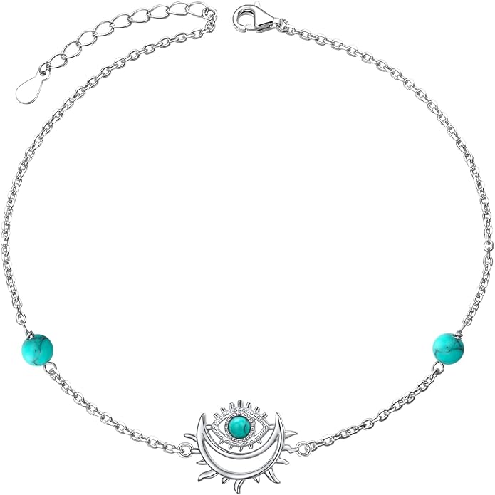 Anklet for Women 925 Sterling Silver Cross Layered Anklet for Women Girls Adjustable Dainty Beach Foot Chain Plus 9 10 Inch Charm Anklet Jewelry Birthday