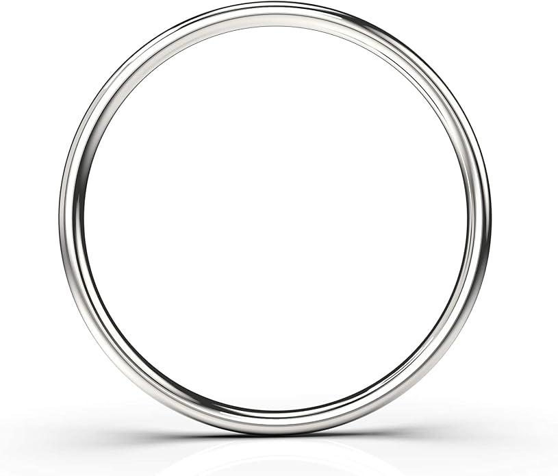 Melanie Golden Jewelry 1mm Thin Smooth Stacking Skinny Ring in Sterling Silver, Gold, or Rose Gold | Handmade Comfort Fit Dainty & Minimalist Bands for Women | Sizes 2-12