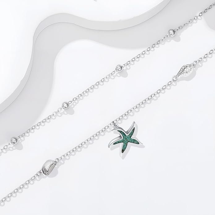 Anklet for Women 925 Sterling Silver Double Infinity Ankle Bracelet Waterproof Summer Jewelry Anniversary Birthday Gifts for Her