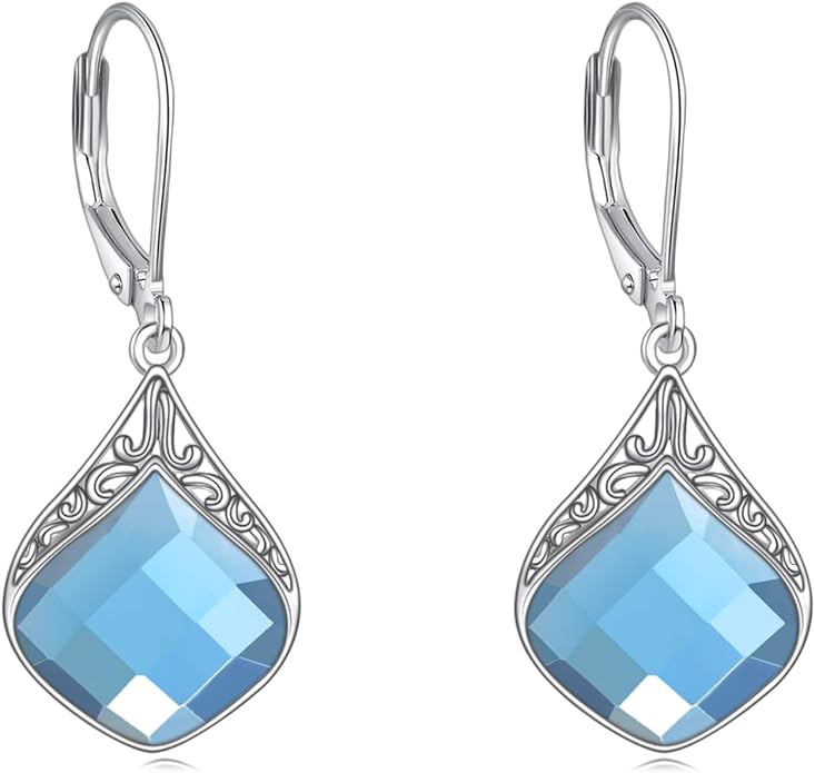 Teardrop Earrings Sterling Silver Filigree Irish Celtic Teardrop Drop Earrings Jewelry Gifts For Women