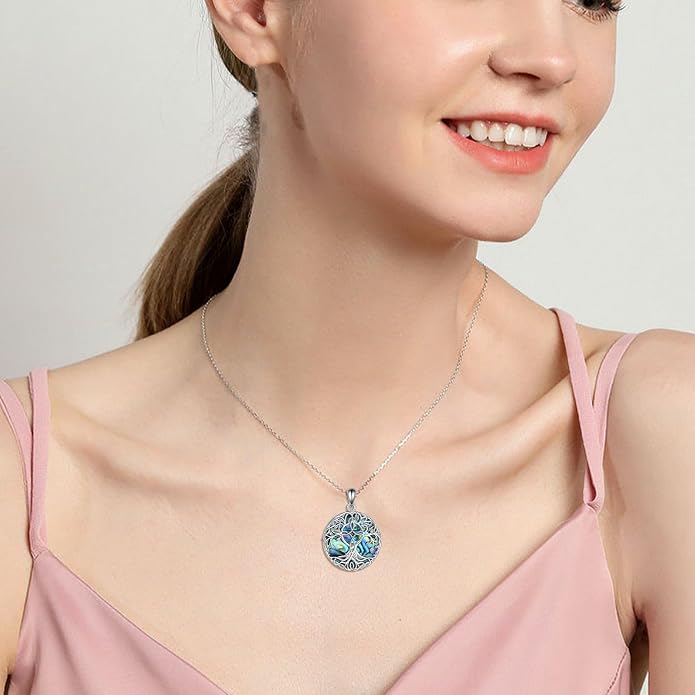 YFN Tree of Life Necklace Sterling Silver Celtic Knot Tree Pendant Jewelry Gifts for Women Men