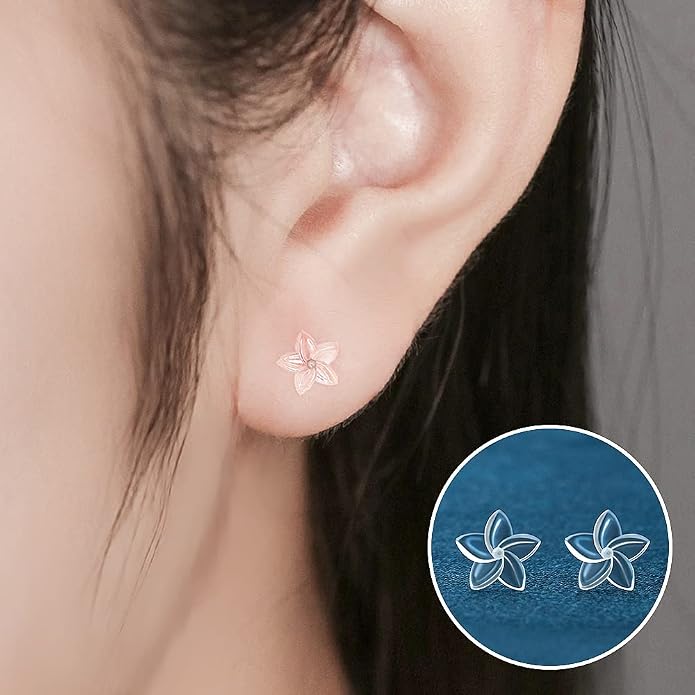 6 Pairs Invisible Plastic Post Earrings For Sensitive Ears - Clear, Sports & Work