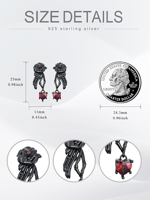 Animal/Leaf/Gothic Dangle Earrings 925 Sterling Silver Animal/Leaf/Gothic Dangle Drop Earrings Easter/Halloween/Christmas Jewelry Gifts for Women Her