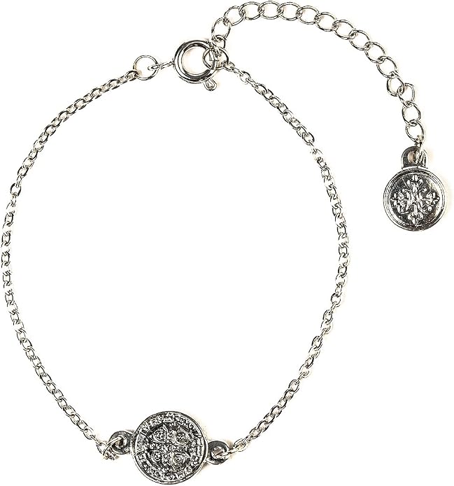My Saint My Hero Benedictine Blessing Bracelets – Handwoven Spiritual Protection with Medals Hand-Cast In Italy at Sacred Site