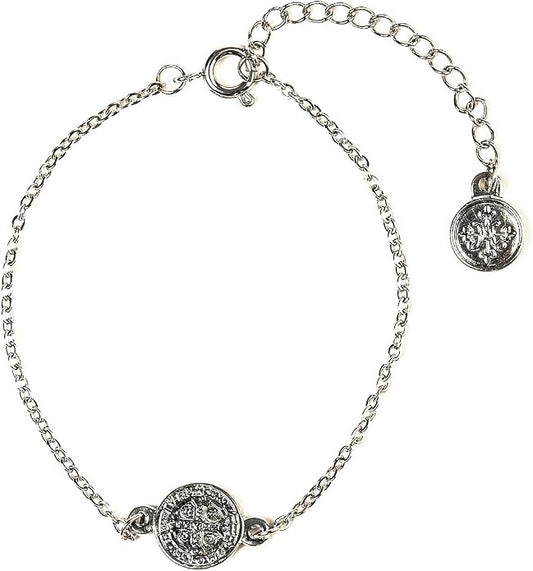 My Saint My Hero Benedictine Blessing Bracelets – Handwoven Spiritual Protection with Medals Hand-Cast In Italy at Sacred Site