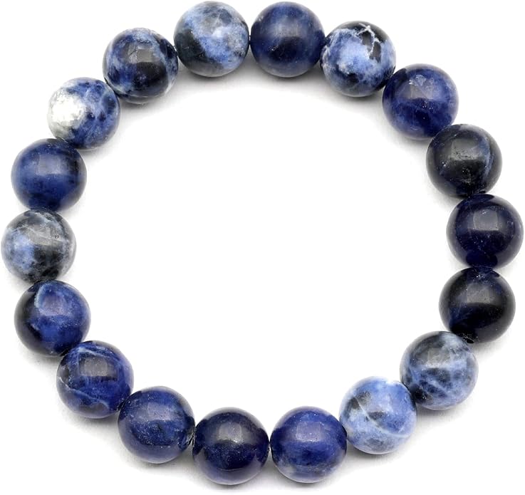 Natural Gemstone Beaded Stretch Bracelet for Men & Women | Handmade 8mm Stone Jewelry | Zodiac Chakra Elastic Bracelet | Meaningful Gift Collection