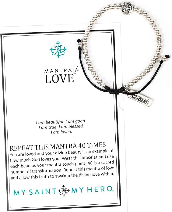 My Saint My Hero Benedictine Blessing Bracelets – Handwoven Spiritual Protection with Medals Hand-Cast In Italy at Sacred Site