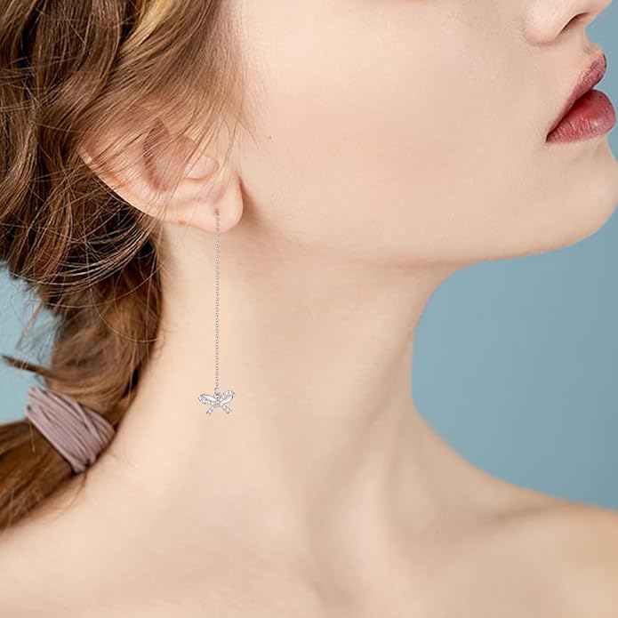Palpitate Bow Earrings 925 Sterling Silver Women's Earrings Bow Jewelry Birthday Anniversary Christmas