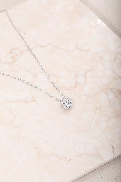 S.Leaf Gold Dainty Pendant Necklaces for Women Sterling Silver Gold Plated Layered Horizontal Vertical Bar Star Starburst Moon Cubic Zirconia Lariat Necklace for Women Trendy Gifts