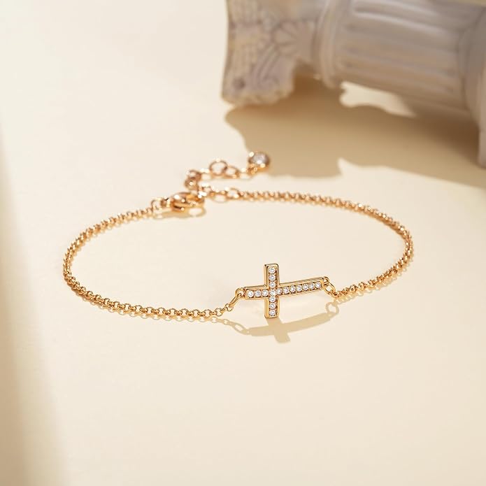 LOYATA Gold Bracelet Gold 14K Gold Filled Dainty Chain Simple Jewelry Gift for Women