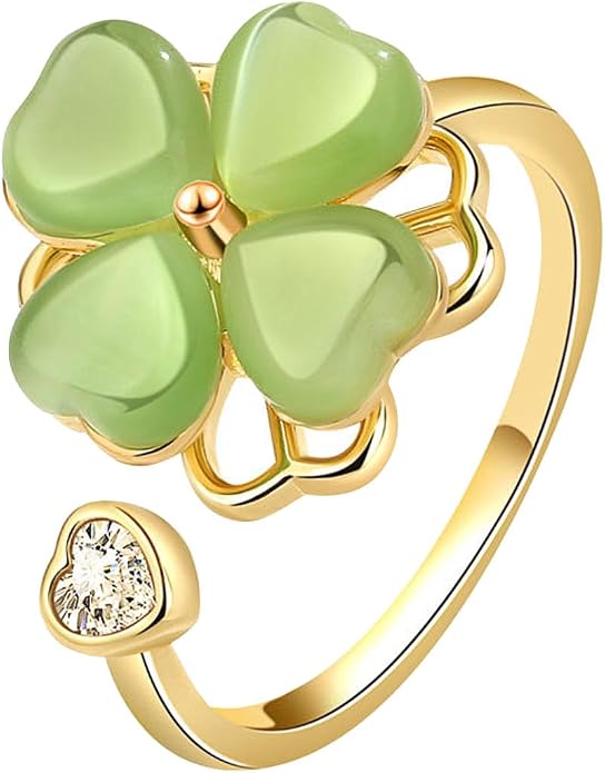 Sunflower Fidget Ring for Women Spinning Rings Adjustable Anxiety Ring for Teens Birthday Gift for Daughter Mom You Are My Sunshine Spinner Rings