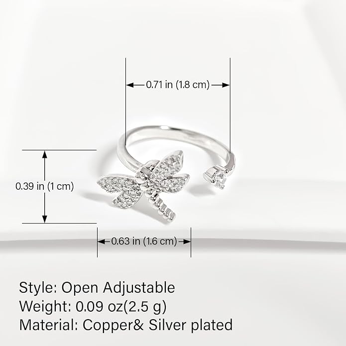 925 Sterling Silver Ring Minimalist Adjustable Rings Band Handmade Rings for Women Girls