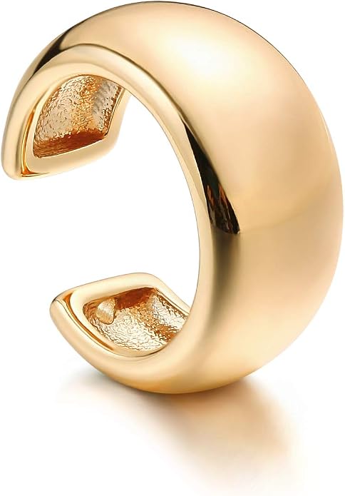 MYEARS Women Ear Cuff Earring Gold Non Pierced Ear Cartilage Clip on Wrap Hoop 14K Gold Filled Tiny Boho Beach Simple Minimalist Delicate Handmade Hypoallergenic Jewelry Gift-Sold as Single/Pair
