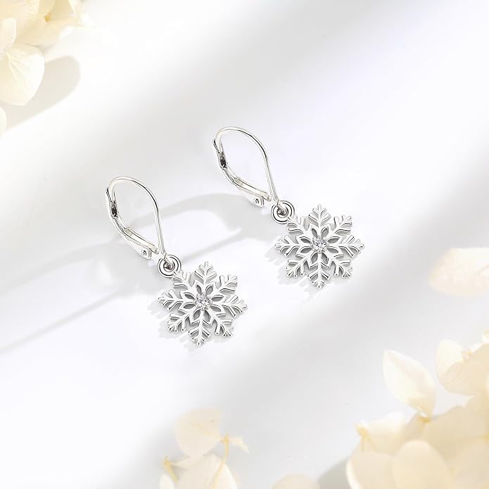 Vito 925 Sterling Silver Teardrop Earrings for Women, Moonstone Turquoise Drop Dangle Earrings Cat Snake Turtle Tree of Life Leverback Earrings Boho Jewelry Gift for Mom Wife
