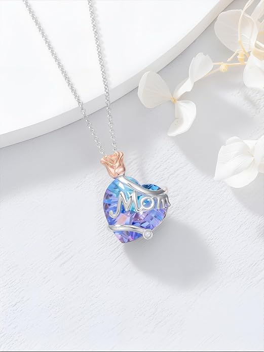 Midari Ocean Necklace 925 Sterling Silver Flamingo Mama Bear Dolphin Penguin Sea Turtle Axolotl Desert Cactus Nautical Rudder Tropical Palm Compass Wave Pendant Boho Jewelry Gifts for Women Men