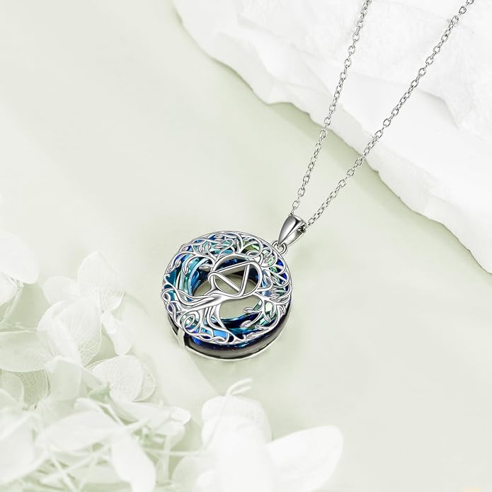 YFN Tree of Life Necklace Sterling Silver Celtic Knot Tree Pendant Jewelry Gifts for Women Men