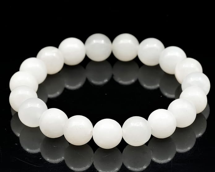 Natural Gemstone Beaded Stretch Bracelet for Men & Women | Handmade 8mm Stone Jewelry | Zodiac Chakra Elastic Bracelet | Meaningful Gift Collection