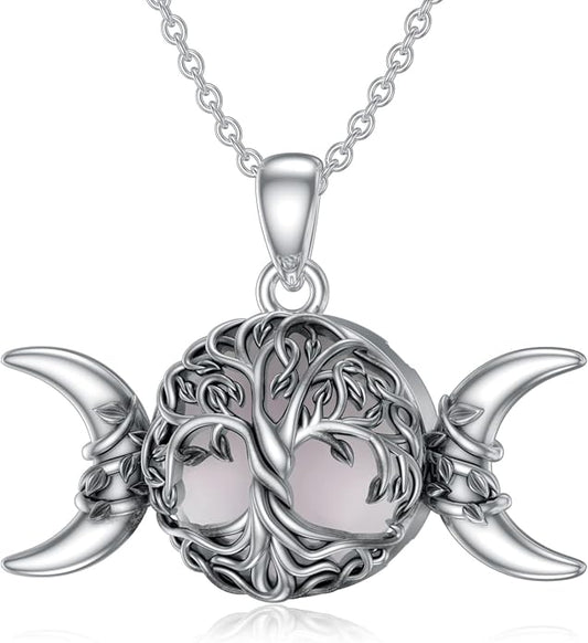 WINNICACA Tree of Life Gifts for Women 925 Sterling Silver Tree of Life Celtic Pendant Necklace Family Irish Jewelry Gifts for Women Wife Girlfriend Anniversary Birthday Gift