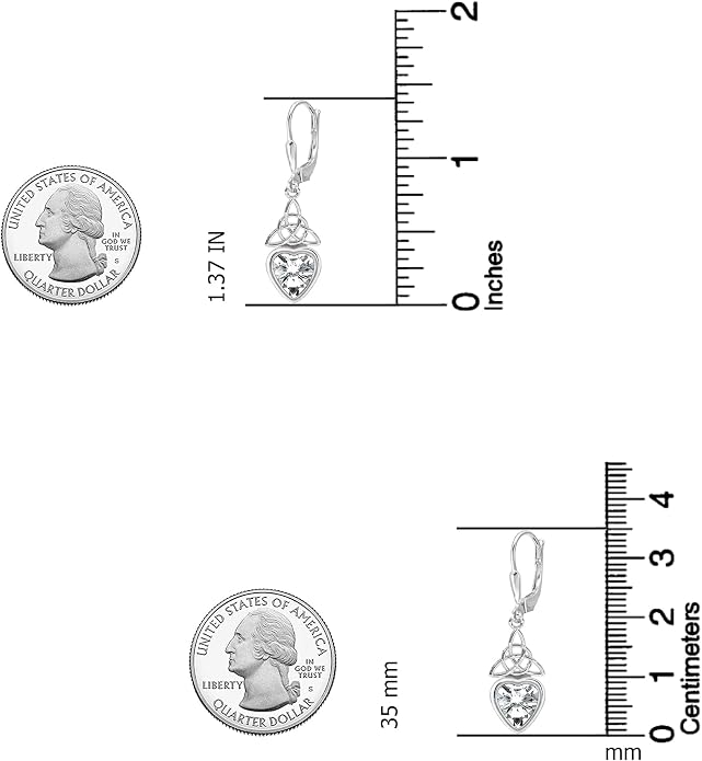 LeCalla Women's Drop & Dangle Earrings | 925 Sterling Silver Leverback Earrings | Lightweight Teardrop Lever Back Drop Dangle Earring for Women