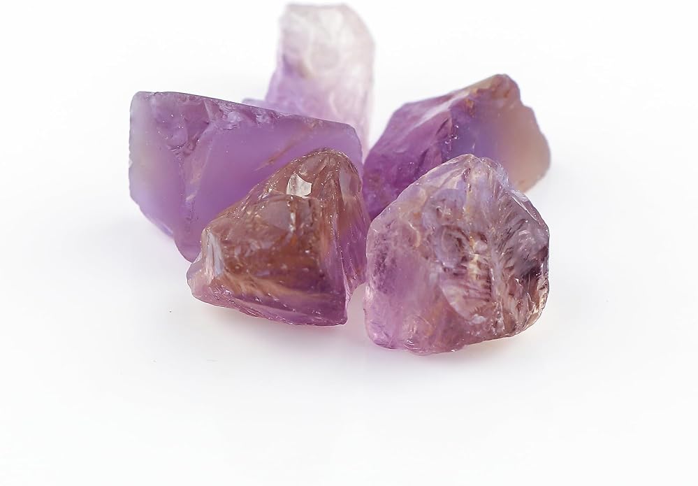 5pcs, Wholesale Raw Natural Gemstones and Crystals, Assorted Rough Stones, Bulk Loose Rock Supplies, DIY Crafts-Jewelry Making, Wire Wrapping, Gem Collection